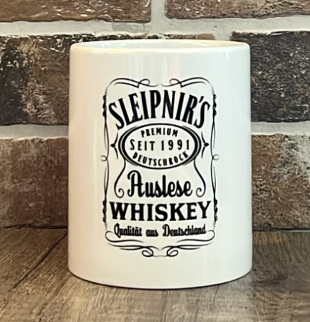 Tasse - Sleipnir - Du trinkst ein Bier, ich einen Whiskey - weiss Tasse - Sleipnir - Du trinkst ein Bier, ich einen Whiskey - weiss