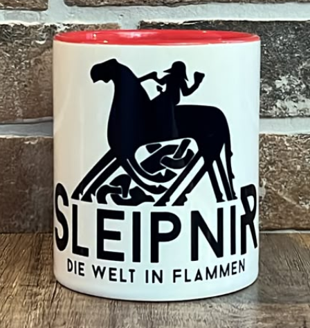 Tasse - rot - Sleipnir - Die Welt in Flammen - Motiv 3