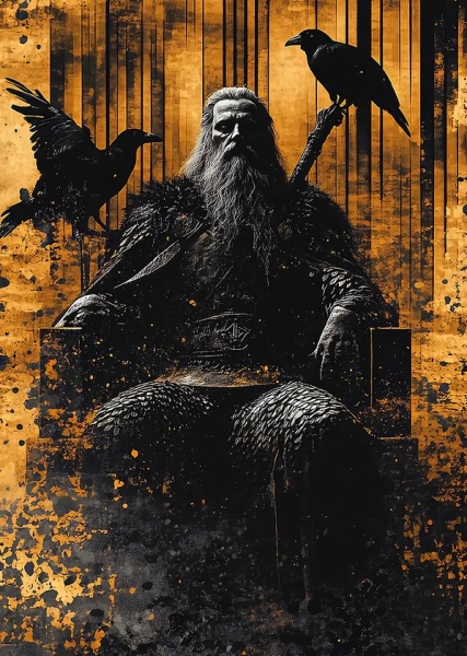 Poster - Kunstdruck - Odin - 48x33cm