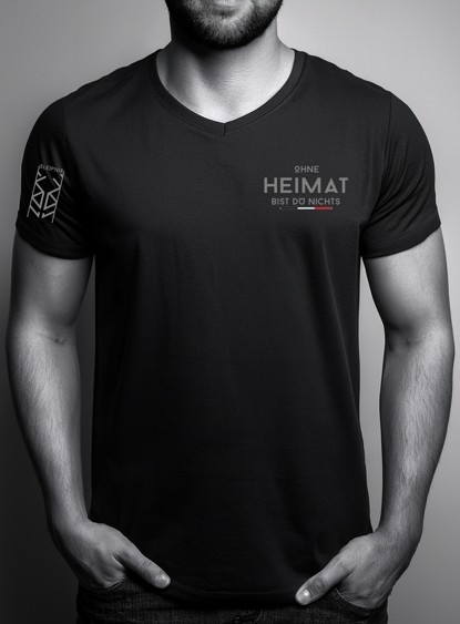 T-Hemd - Sleipnir - Ohne Heimat bist du nichts - schwarz T-Hemd - Sleipnir - Ohne Heimat bist du nichts - schwarz