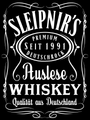 Blechschild - 12x18cm - Sleipnir - Whiskey Auslese