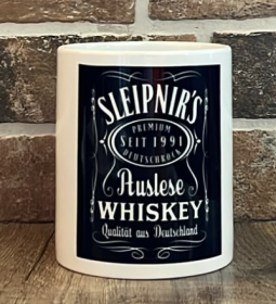 Tasse - Sleipnir - Du trinkst ein Bier, ich einen Whiskey - schwarz