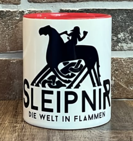 Tasse - rot - Sleipnir - Die Welt in Flammen - Motiv 3