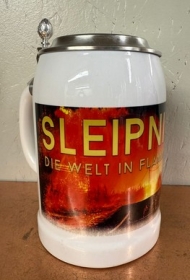 Bierkrug mit Zinndeckel - Sleipnir - Die Welt in Flammen - Motiv 3