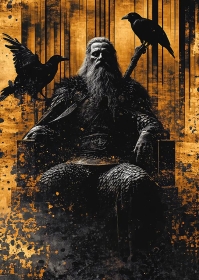 Poster - Kunstdruck - Odin - 48x33cm