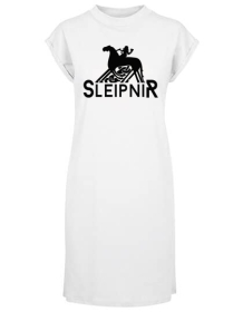 Kleid - Turtle Extended Shoulder Dress - Sleipnir - Logo - weiß